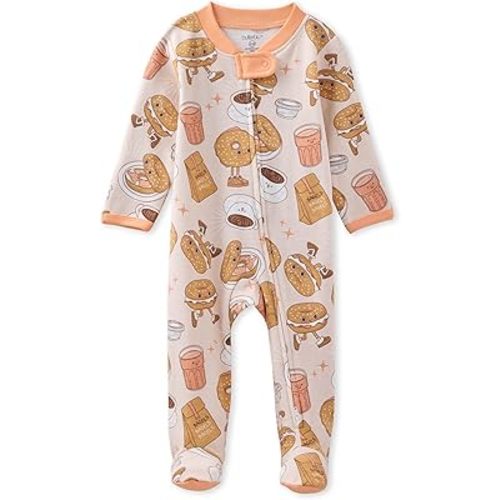 Butterblu Scout Sleep & Play 100% Organic Cotton Footed Zip Front Sleeper Pajamas for Baby Boys, Girls, Unisex