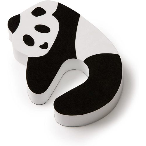 Mommys Helper Panda Door Pinch Guard, Black/White