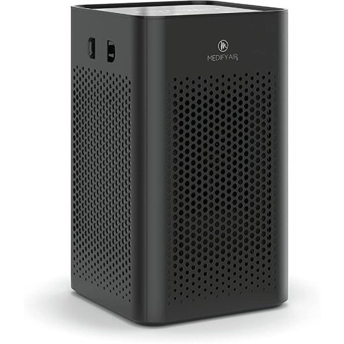 Medify MA-25 Air Purifier with H13 True HEPA Filter | 500 sq ft Coverage | for Smoke, Smokers, Dust, Odors, Pet Dander | Quiet 99.9% Removal to 0.1 Microns | Black, 1-Pack