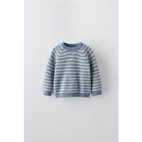 WOOL AND CASHMERE BLEND SWEATER - Blue marl | ZARA United States