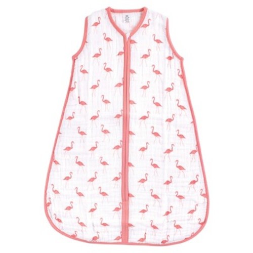 Yoga Sprout Baby Girl Sleeveless Muslin Cotton Sleeping Bag, Sack, Blanket, Flamingo, Size: 0-6 months