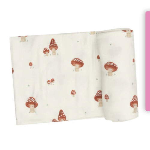 Mushroom Swaddle Blanket – Green Bubble Gorgeous