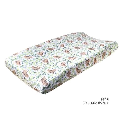 Premium Knit Diaper Changing Pad Cover - Bear