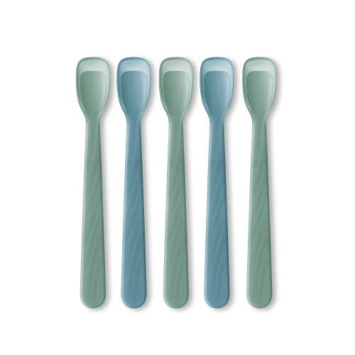 NUK Infant Rest Easy Soft Tip Baby Feeding Spoons, 5 Pack