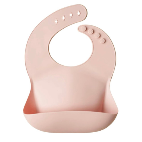 Mushie Silicone Baby Bib - Cambridge Blue