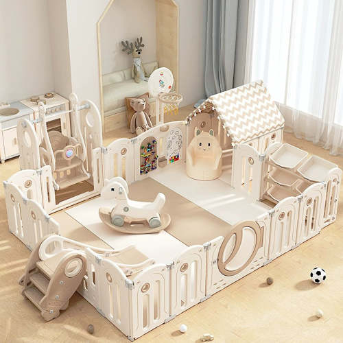 Foldable Infant Play Yard with Playpen & Matching Toys