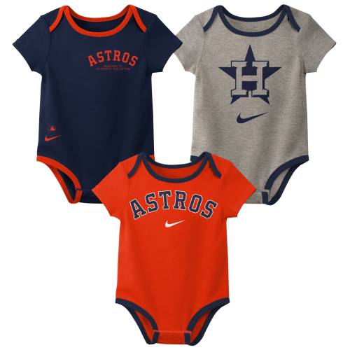 Newborn & Infant Houston Astros Nike Three-Pack Bodysuit Set