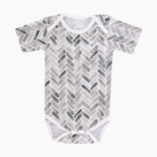 Copper Pearl Printed Short Sleeve Bodysuit - Alta, 0-3 M