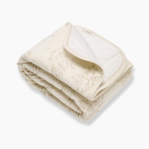 Burt's Bees Baby Reversible Organic Cotton Jersey Knit Blanket - Oat Branches