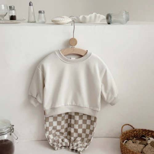 Checkered Pants Sweater Set | RYAN AND REMI