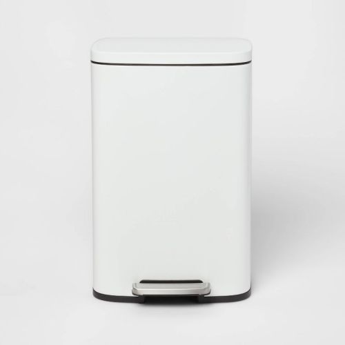 45l Rectangular Step Trash Can Silver - Brightroom™