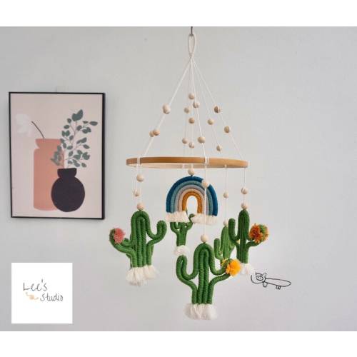Cactus Baby Mobile, Baby Boy Mobile, Jungle Nursery Decor, Jungle Baby Shower, Inspiration Hanging, Spirit Vibes, Stay Strong, Cheering Gift