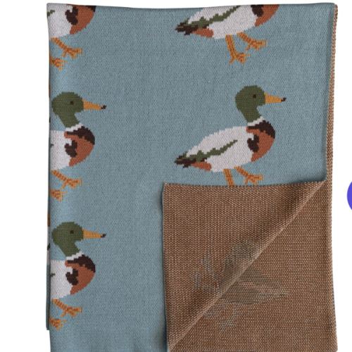 Duck Mallard Knit Gift Baby Blanket - Helmsie x CCO 2023