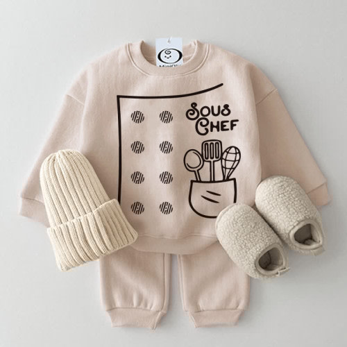 SOUS CHEF Baby Cook 2-piece Sweatshirt Set