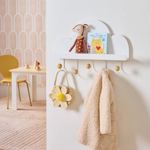 Sydney Cloud Shelf w/ Hooks (24") | West Elm