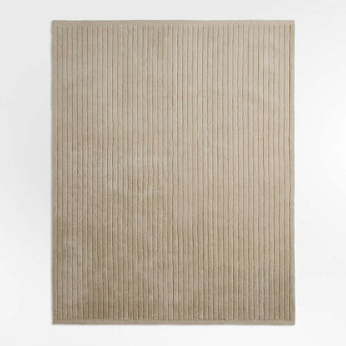 Aija Striped Pampas Ivory Kids Performance Area Rug 8'x10'
