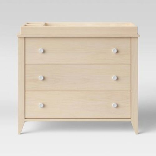 Babyletto Sprout 3-Drawer Changer Dresser with Removable Changing Tray, Color: Washed Natural