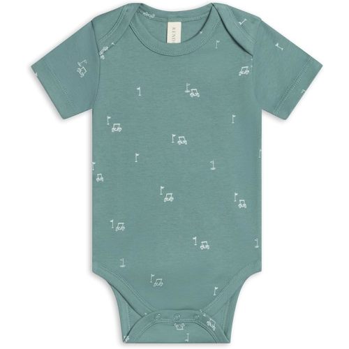 Colored Organics Unisex Organic Cotton Bodysuit - Short Sleeve Infant One Piece - Baby Boy and Girl Clothing, 3-6 months