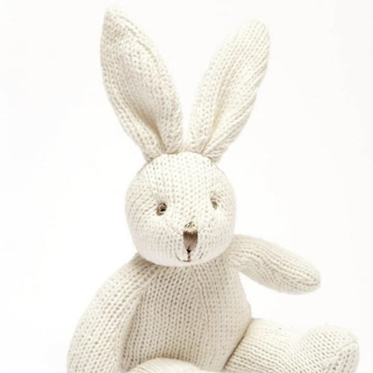 Knitted Bunny Rattle