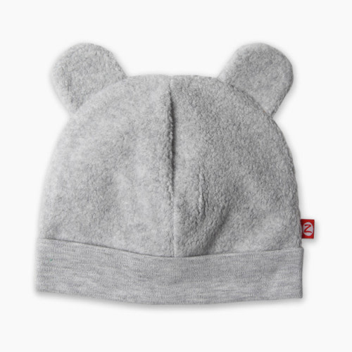 Zutano Cozie Fleece Hat - Heather Grey, 0-3 M