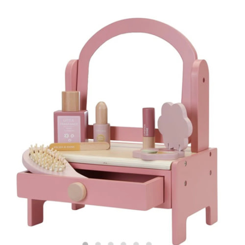 Little Dutch Wooden Vanity Table - Pink – Scandiborn