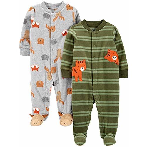 Simple Joys by Carter's Baby Boys' 2-Pack Fleece Footed Sleep and Play