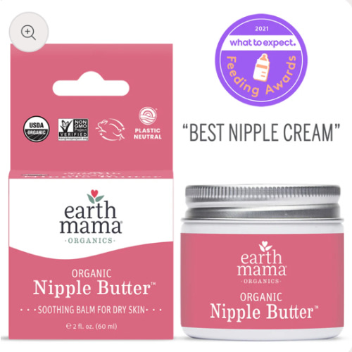 Organic Nipple Butter Breastfeeding Cream | Earth Mama