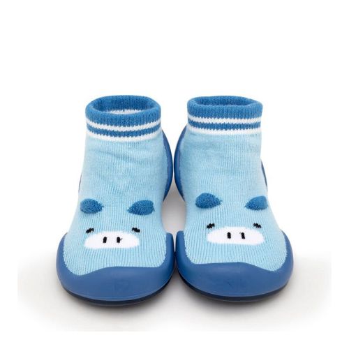 Komuello Baby Shoes - Piglet Blue Size 12-18m