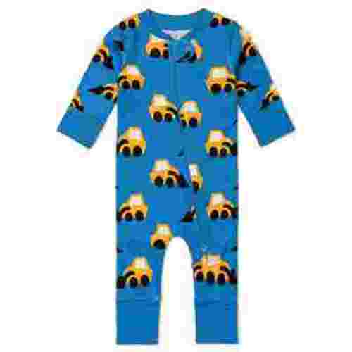 M+A by Monica + Andy Organic Cotton Gender Neutral Long Sleeve Baby One-Piece Pajama, Sizes Newborn - 24 Months