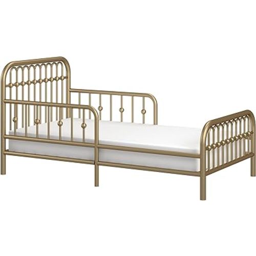 Little Seeds Monarch Hill Ivy Metal Toddler Bed, Gold