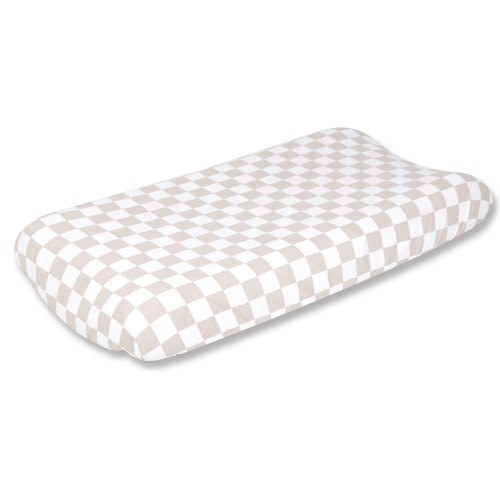 Bilbi Bedside Sleeper Fitted Sheet Check Natural