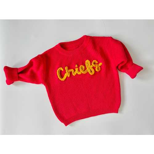 Kids/baby Kansas City Chiefs embroidered sweater, toddler Chiefs sweater, Kids Chiefs Shirt, Baby Chiefs gear, Kids Chiefs sweater