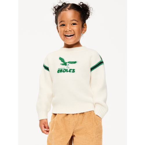 Eagles Crew-Neck Sweater for Toddler Girls