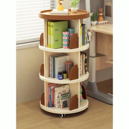 HDZNVF Bookshelf With Wheels, Book Stand, Space Saving Book Shelf, Home Storage, Room Decor Bookcase