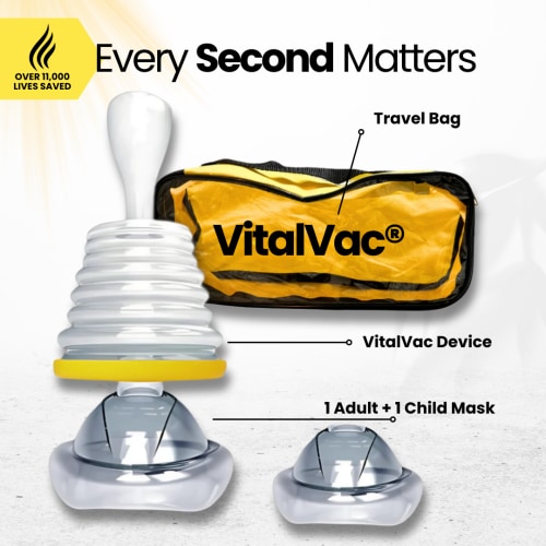 VitalVac® Travel Kit - Portable Choking Emergency Device (LifeVac Alternative)
