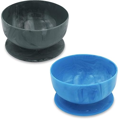 ChooMee Silicone Baby Suction Bowls | Non Slip Extra Strong Suction Base with Durable and Firm Bowl | Ideal for Infant and Toddler Baby Led Feeding | Small 2 CT
