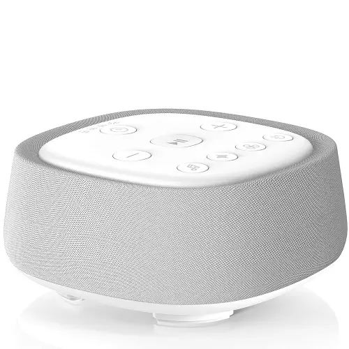 Rechargeable White Noise Machine with 28 Smoothing Sounds, Portable Sound Machine for Baby Kids Adult Sleeping, Auto-Off Timer, 32 levles of Volume Noise Machine Therapy for Home, Office, Travel
