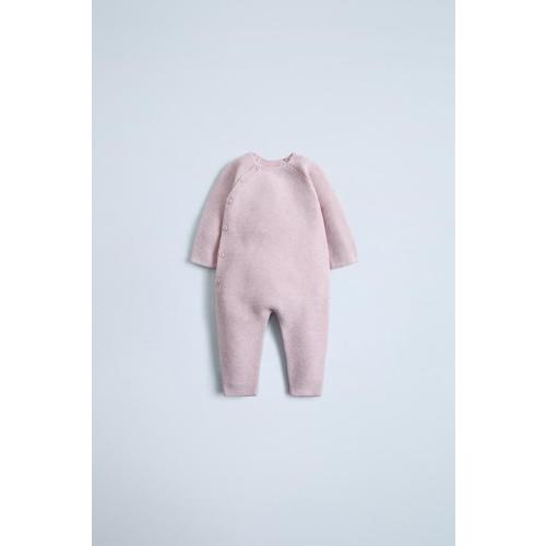 GARTER STITCH JUMPSUIT - Light pink | ZARA United States
