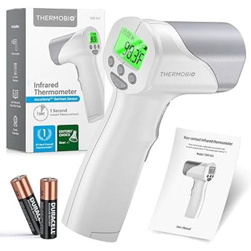 Medical Grade FSA HSA Approved Heavy Duty Touchless Infrared Forehead Thermometer, for Adults & Baby Digital Thermometer Gun, 1s Instant Results