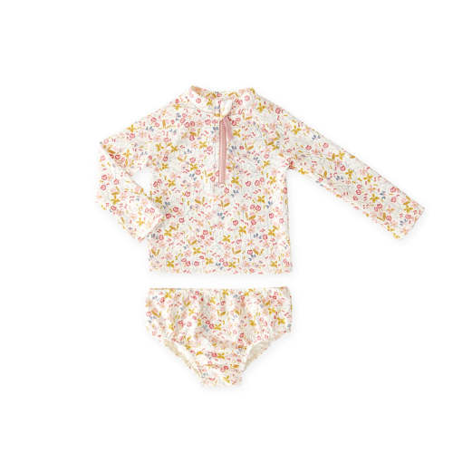 Baby Swim Rash Guard & Bloomer - Floret