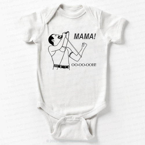 Mama Oo - Oo - Ooh - Queen Bodysuit For Baby 8