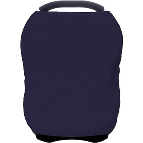 Car Seat Covers Baby - Multi-use Cover Carseat Canopy, Breathable Breastfeeding Cover, Car Seat Covers for Bbies, Boys & Girls Shower Gifts (Navy Blue)