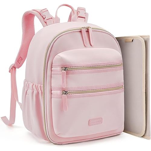 mommore Neoprene Diaper Bag Backpack Small Baby Bag Travel Mini Diaper Backpack for Newborn with Insulated Pockets, Stroller Straps