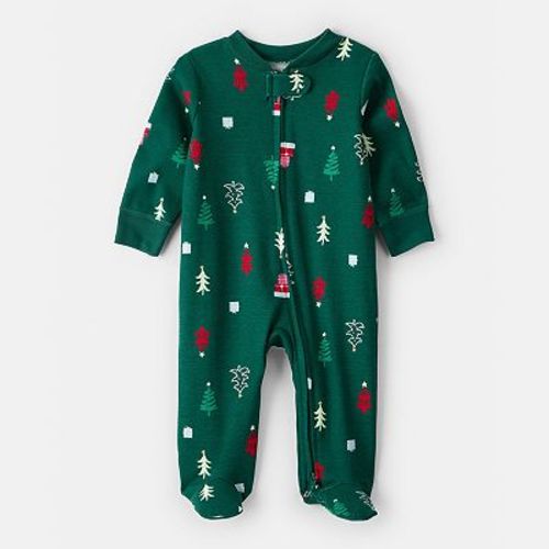 Baby Carter's Christmas Tree Long-Sleeve Sleep & Play Pajamas