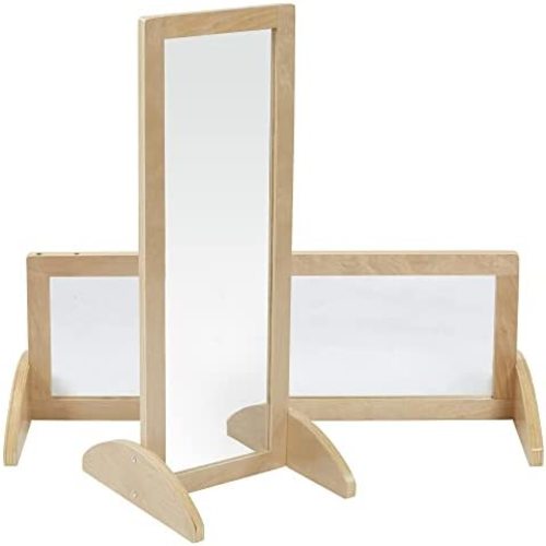 ECR4Kids Junior Bi-Directional Mirror, Single-Sided, 36in, Natural