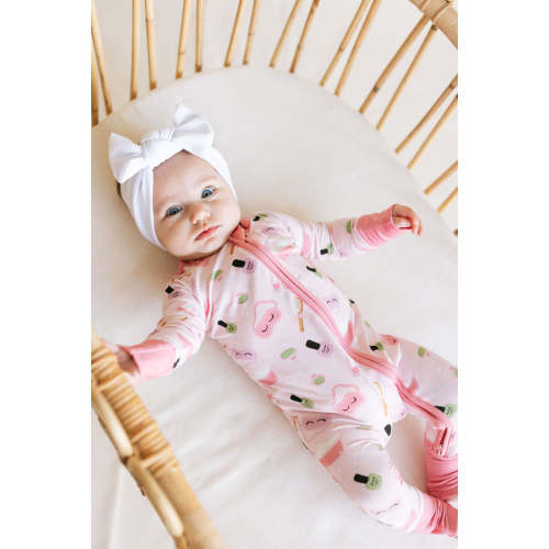 Self-Care Sunday Pink Zippy Romper