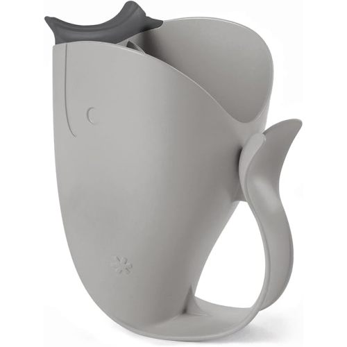 Skip Hop Baby Bath Rinse Cup, Moby Tear-free Waterfall Rinser, Grey