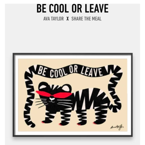 Be Cool or Leave [Best Seller] – Motivational Illustration Gallery Wall Art by Ava Taylor | Inspiring Drawing Wall Decor for Charity – Andy okay