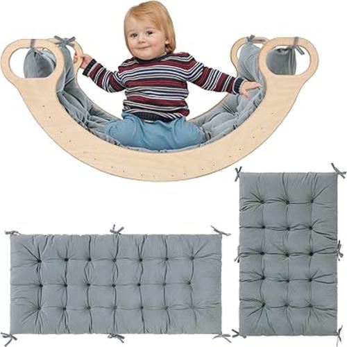 ROYALAY Cushion for Climbing Arch for Kids, Premium Quality Climbing Set Cushion, pikler arch cushion Floor Cushion Toddler Nap Mat, Bed Floor Pillow, Rocker Pillow for Toddlers Arch Climber,43*20*3in