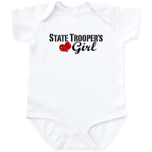 CafePress State Trooper's Girl Infant Bodysuit Cute Infant Bodysuit Baby Romper